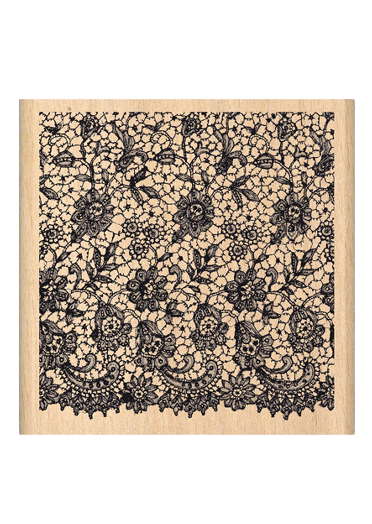 Houten stempel van het merk Florilége Design - Carré dentelle