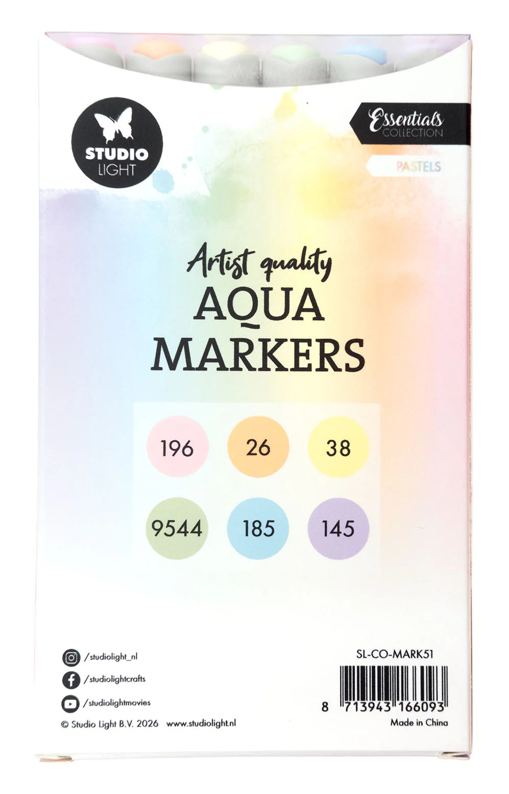 Studio Light - Aqua Markers Pastels Essentials nr. 51