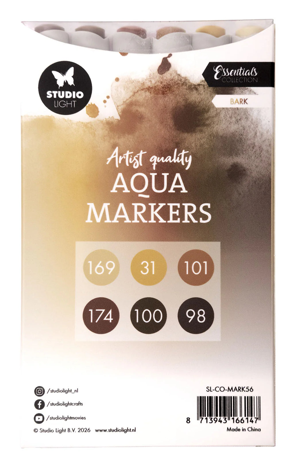 Studio Light - Aqua Markers Bark Essentials nr. 56