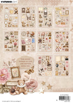 Studio Light -Die-cut Paper Pad More than 300 elements Teddy's Tea Time