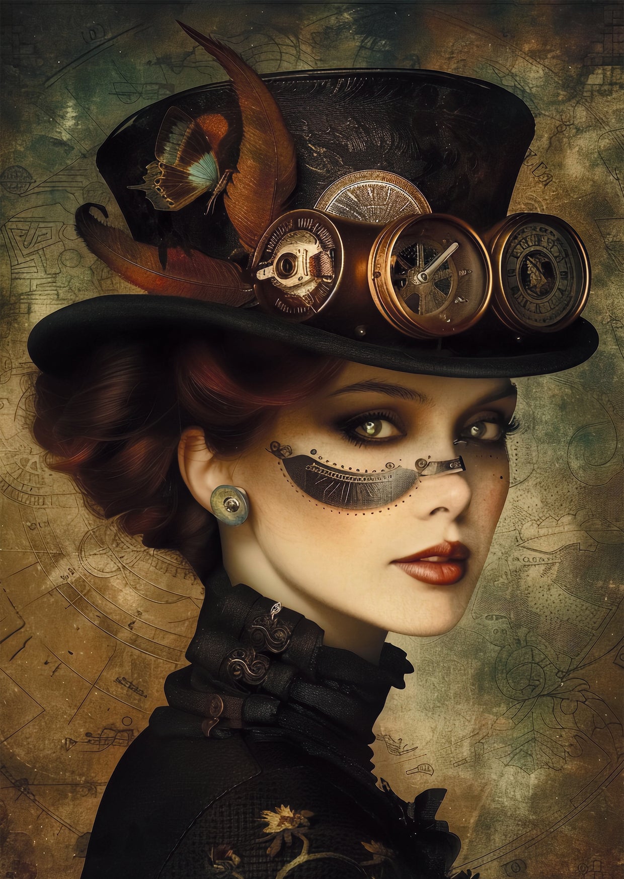 Ansichtkaart - Steampunk 05