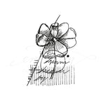 Houten stempel Abstract floral no. 14