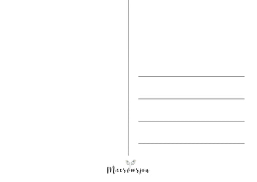 Ansichtkaart - Boekenjurk