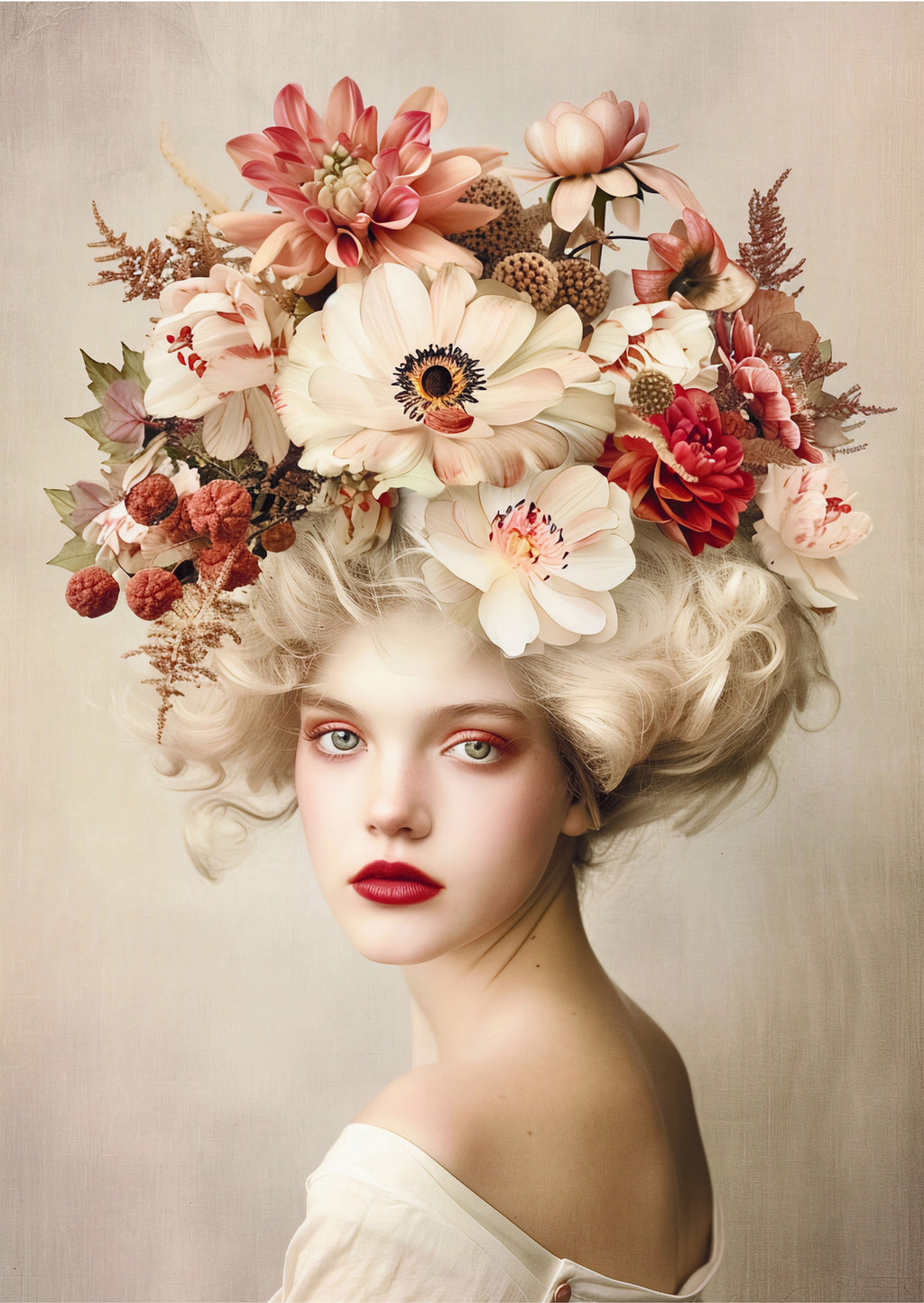 Ansichtkaart - Flowerhead 01