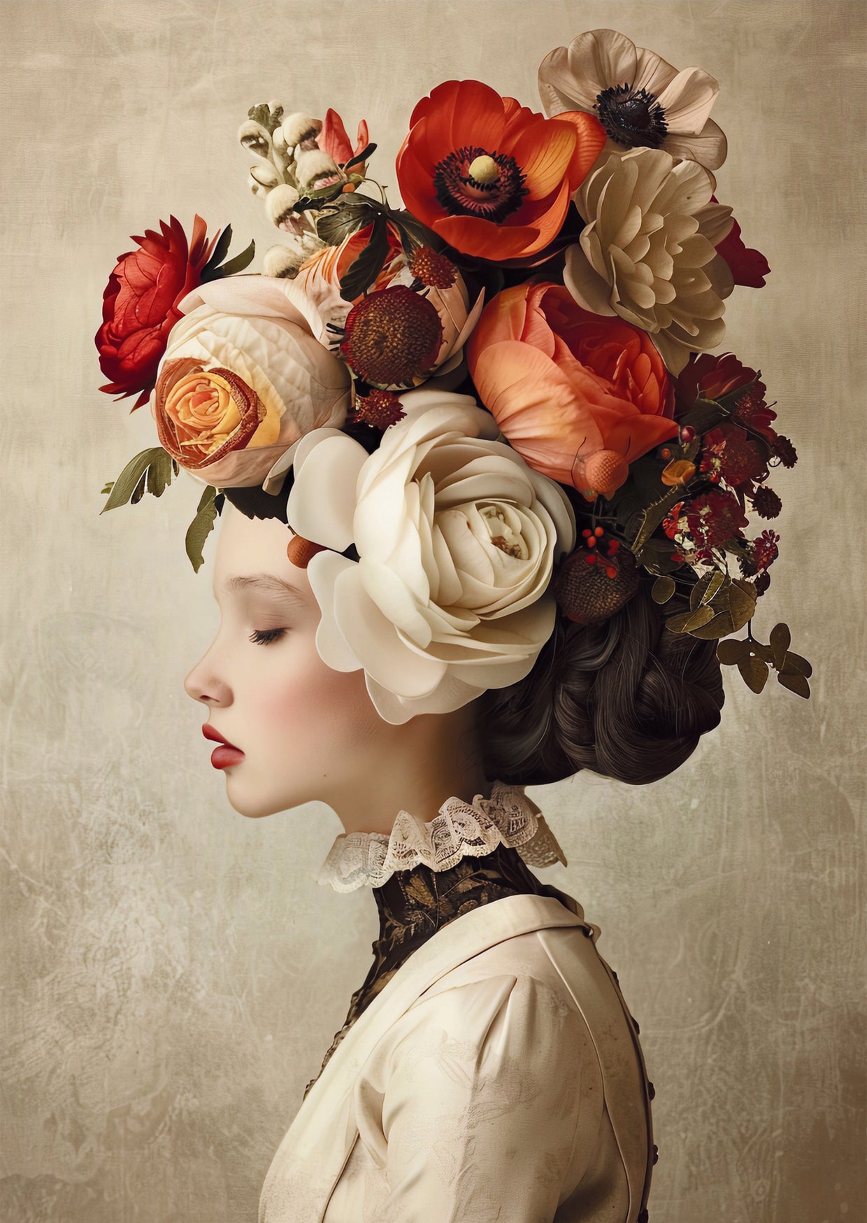 Ansichtkaart - Flowerhead 02
