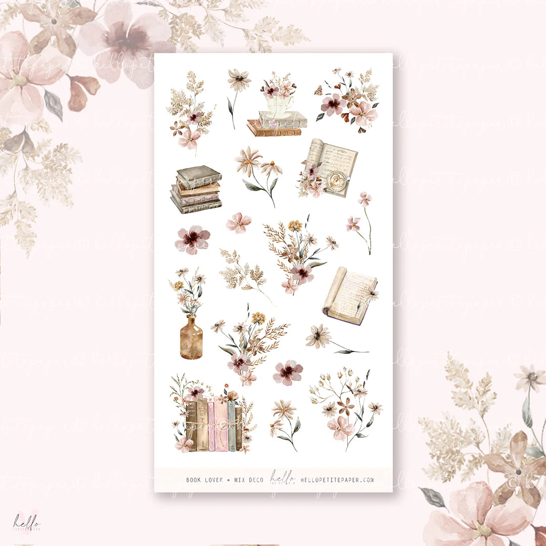 Journal sticker van het merk HelloPetitPaper - Book Lover - MIX deco