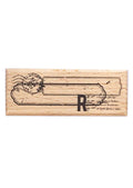 Houten stempel - border mark 03