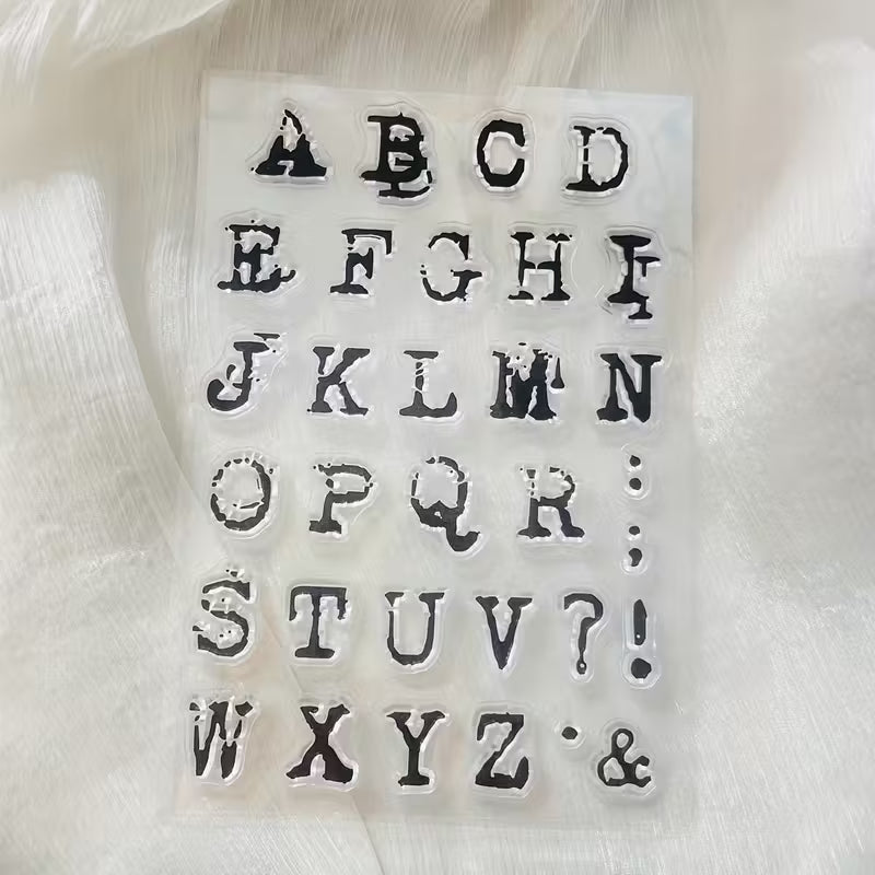 Clear Stamp -  letters