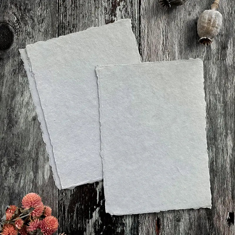 Handmade Cotton Papier - LIght Grey