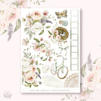 Journal sticker van het merk HelloPetitPaper  - Delicate Blooms  journaling sticker kit