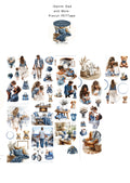 Pre-cut PETTape - Denim Dad and Mom