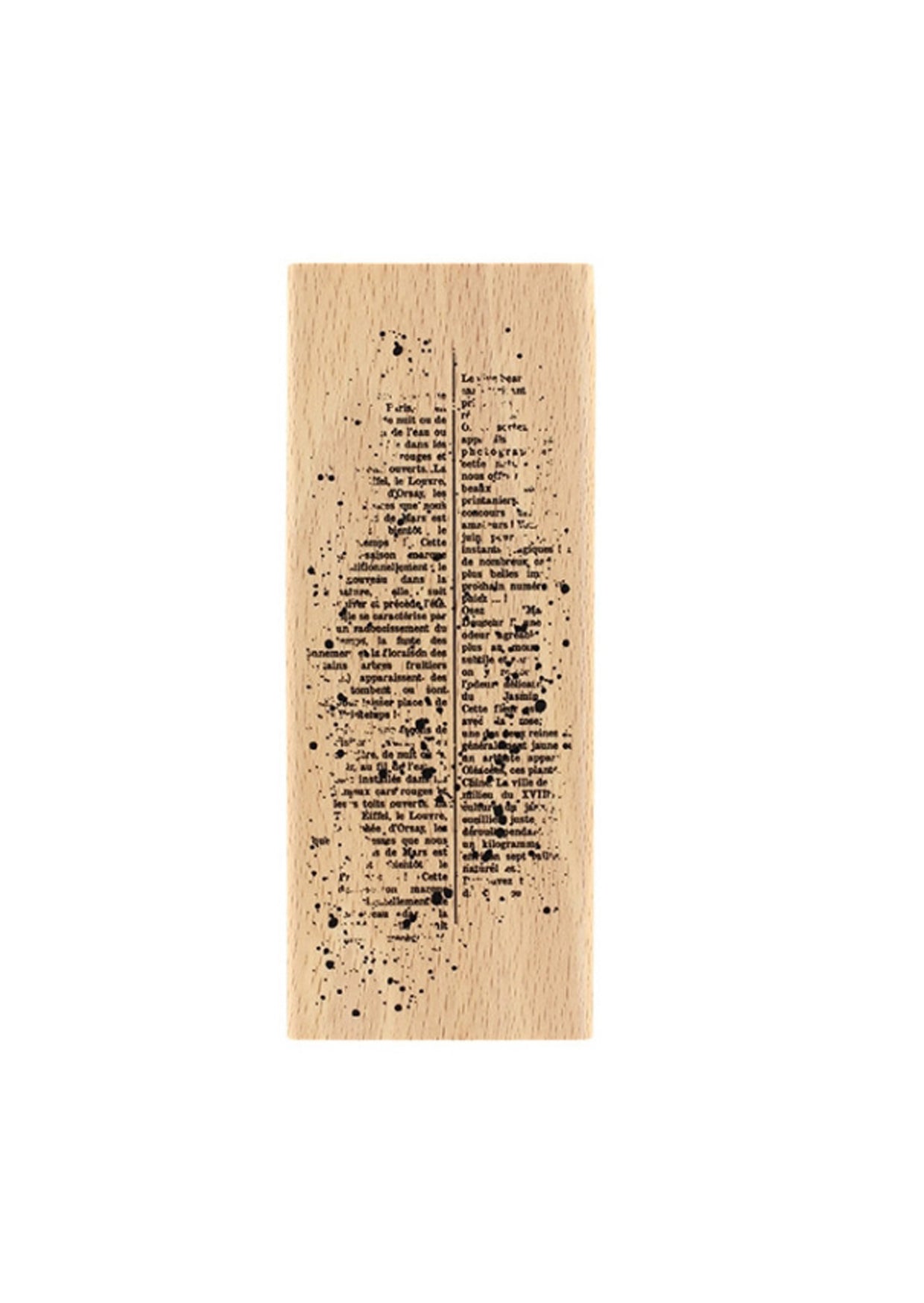 Houten stempel van het merk Florilége Design - gedeelde tekst