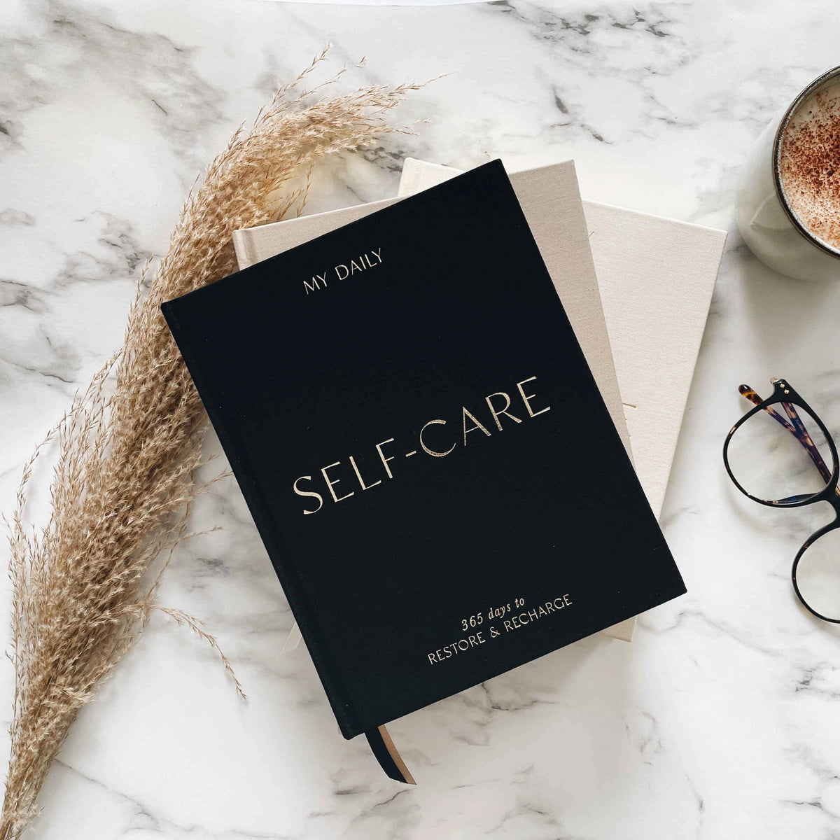 aily Self-Care (Black) Reflection and Gratitude Journal (Blush&Gold)