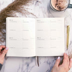 Daily Self-Care (Jupiter) Reflection and Gratitude Journal (Blush&Gold)