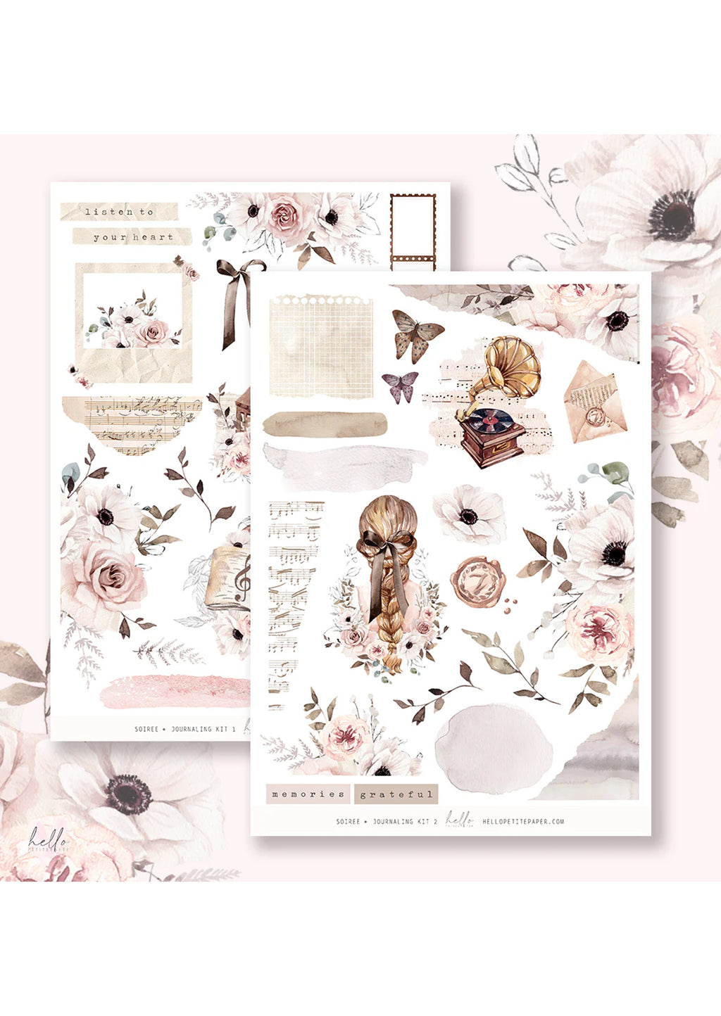 Journal sticker van het merk HelloPetitPaper - Soirée - Journaling Sticker Kit