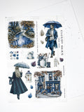 Journal sticker - Cozy rainy day