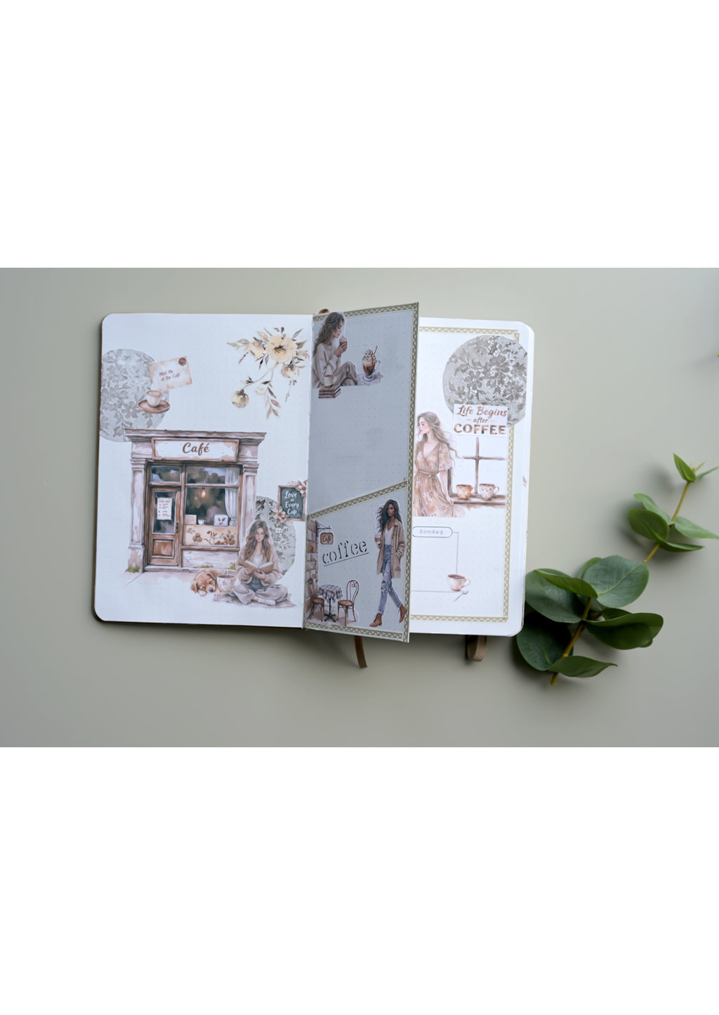 Journal Meervoorjou - Raster beige