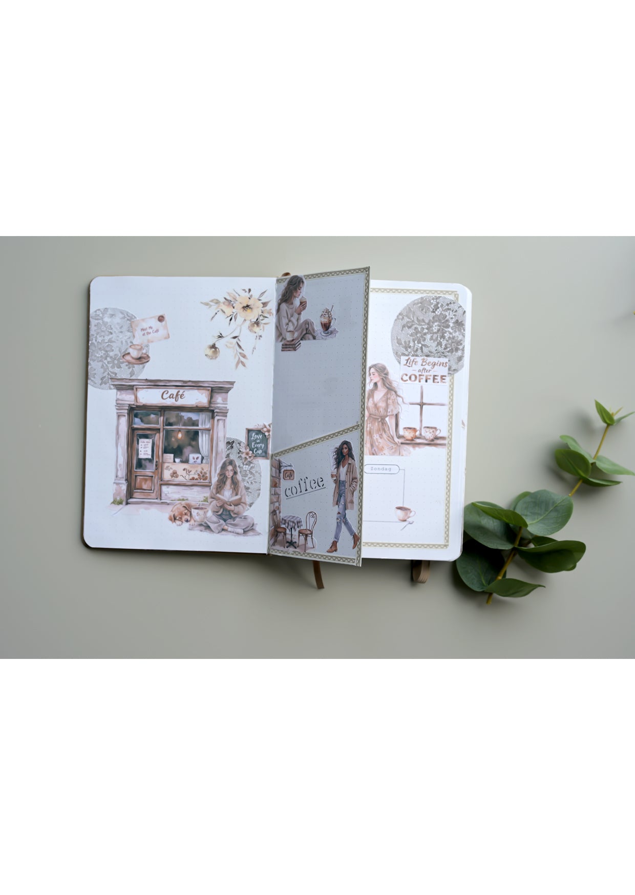 Journal Meervoorjou - Raster beige