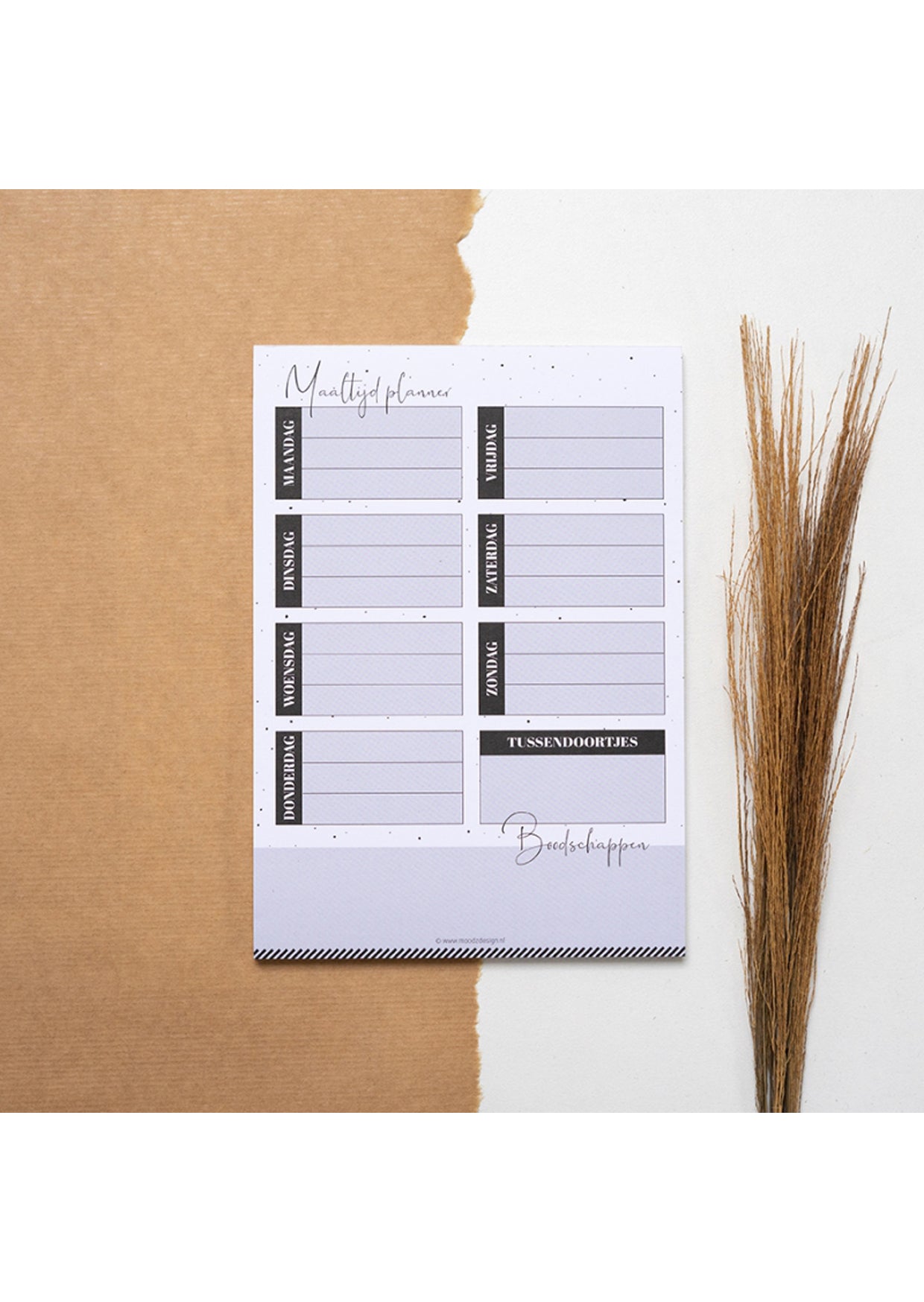 Moodzdesign A5 - maaltijdplanner
