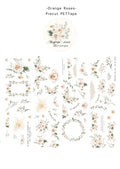 Pre-cut PETTape - Orange Roses