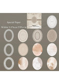 Memory border notes brown