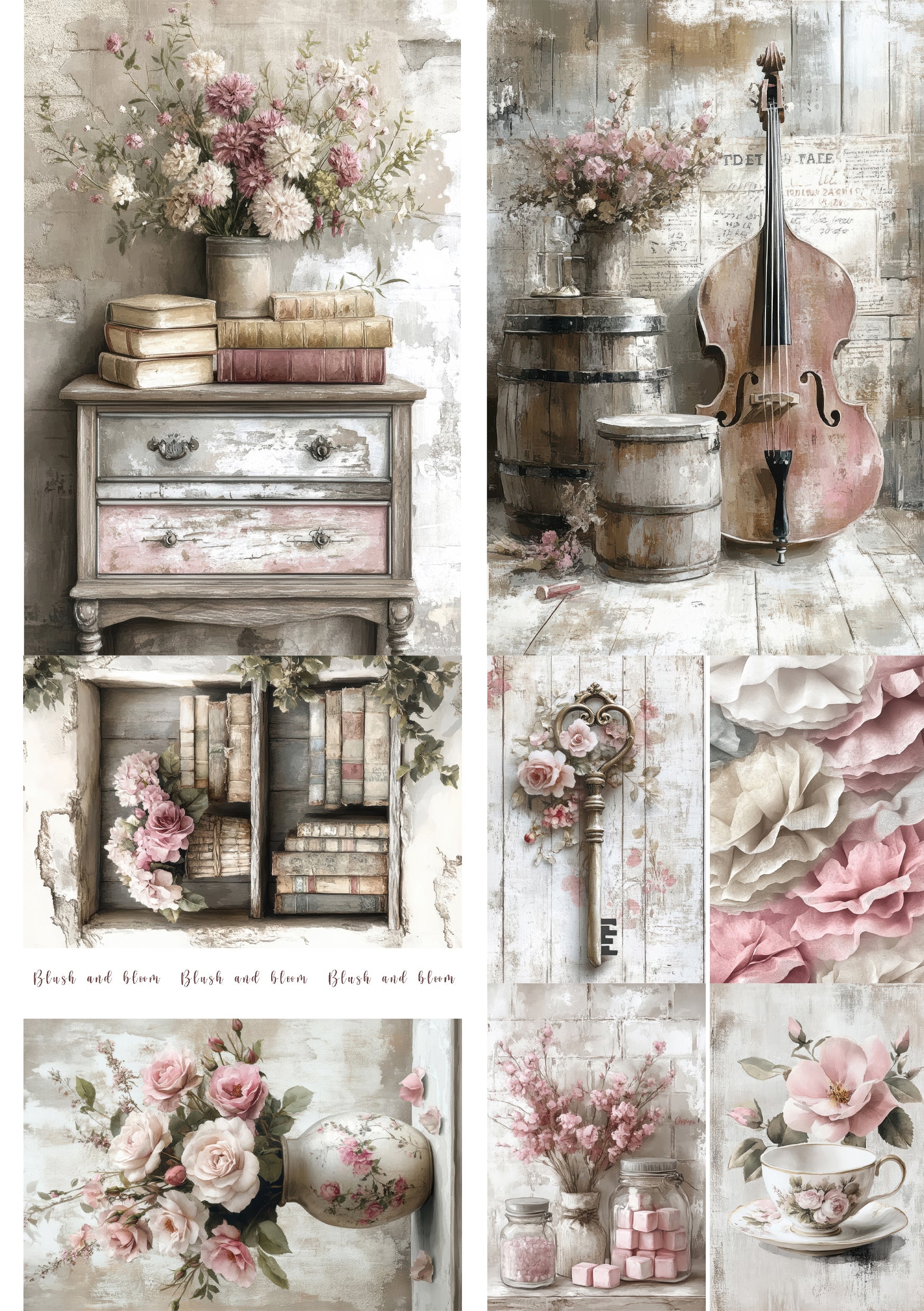 Papieren blok - Blush & Bloom