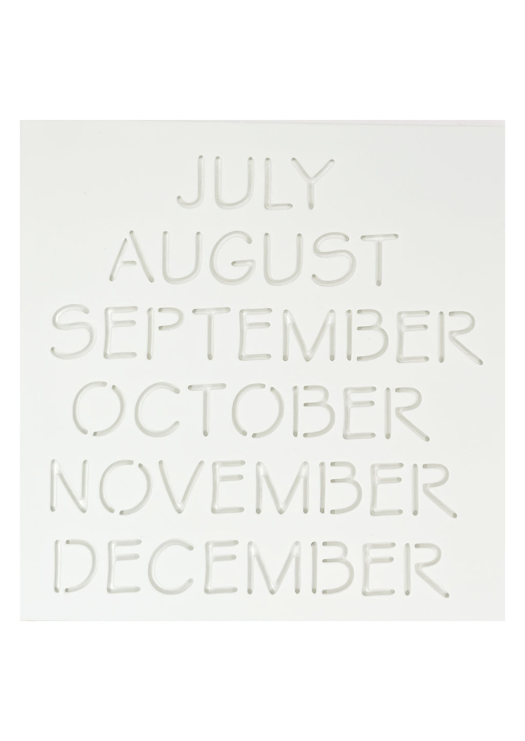 Journal stencil - Maanden