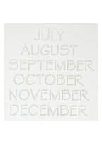 Journal stencil - Maanden