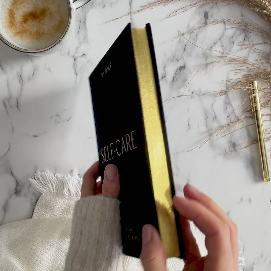 aily Self-Care (Black) Reflection and Gratitude Journal (Blush&Gold)