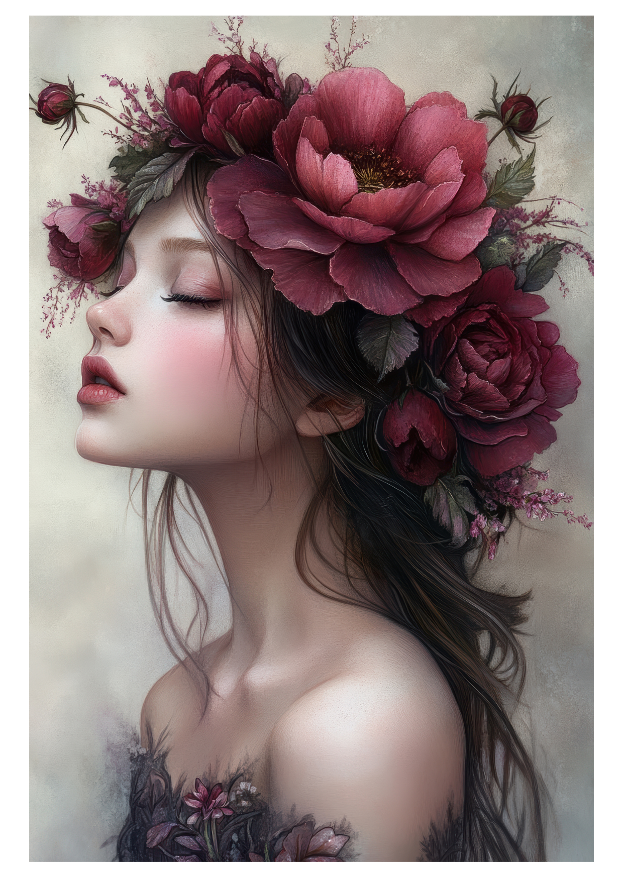 Journal sticker - Girl 01