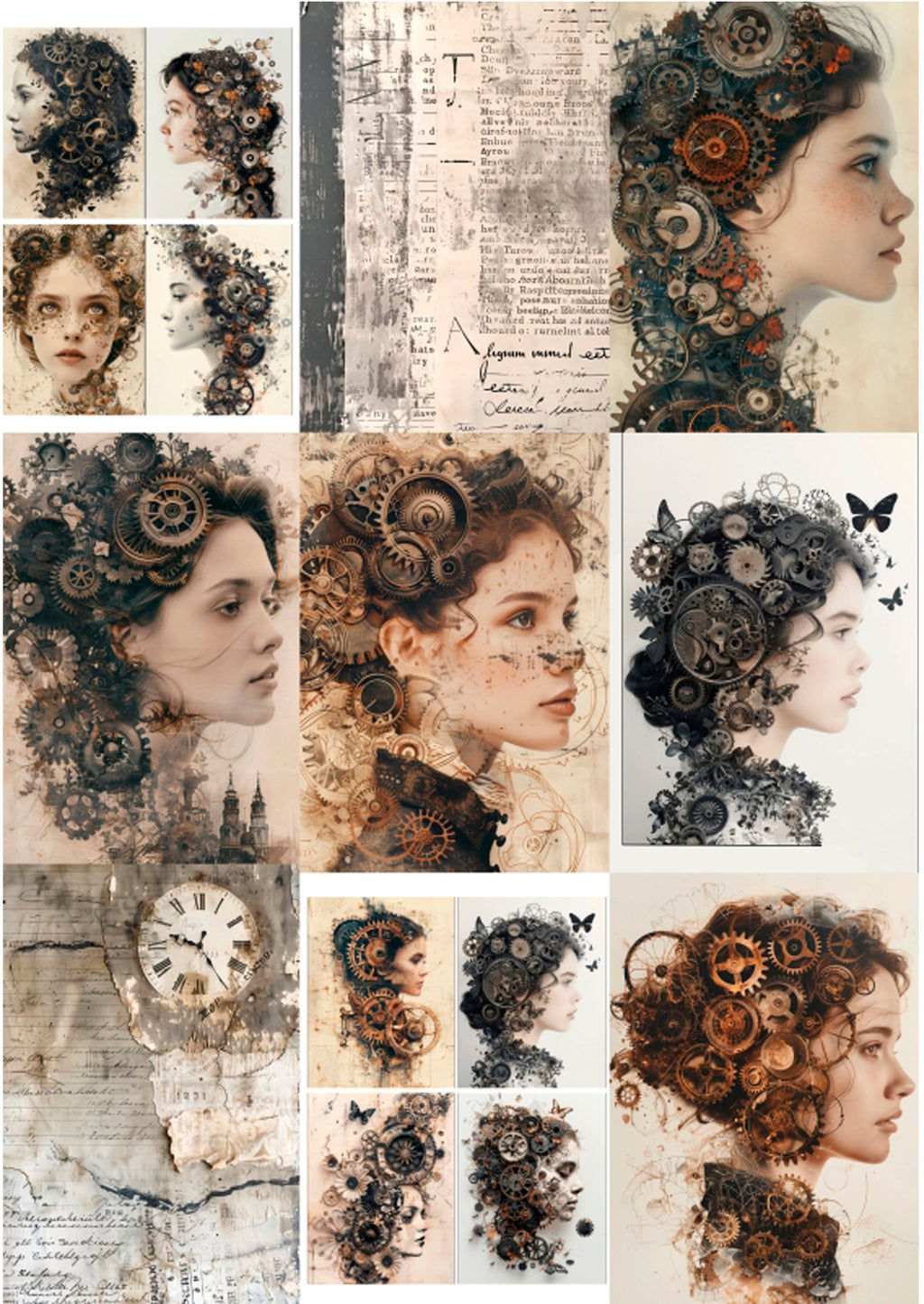 Papieren blok - Steampunk