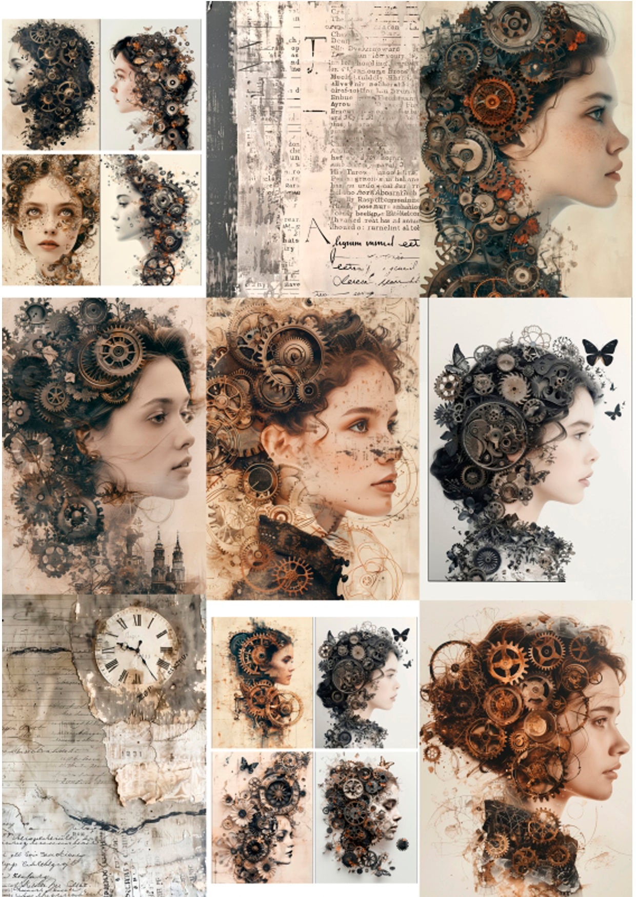 Papieren blok - Steampunk