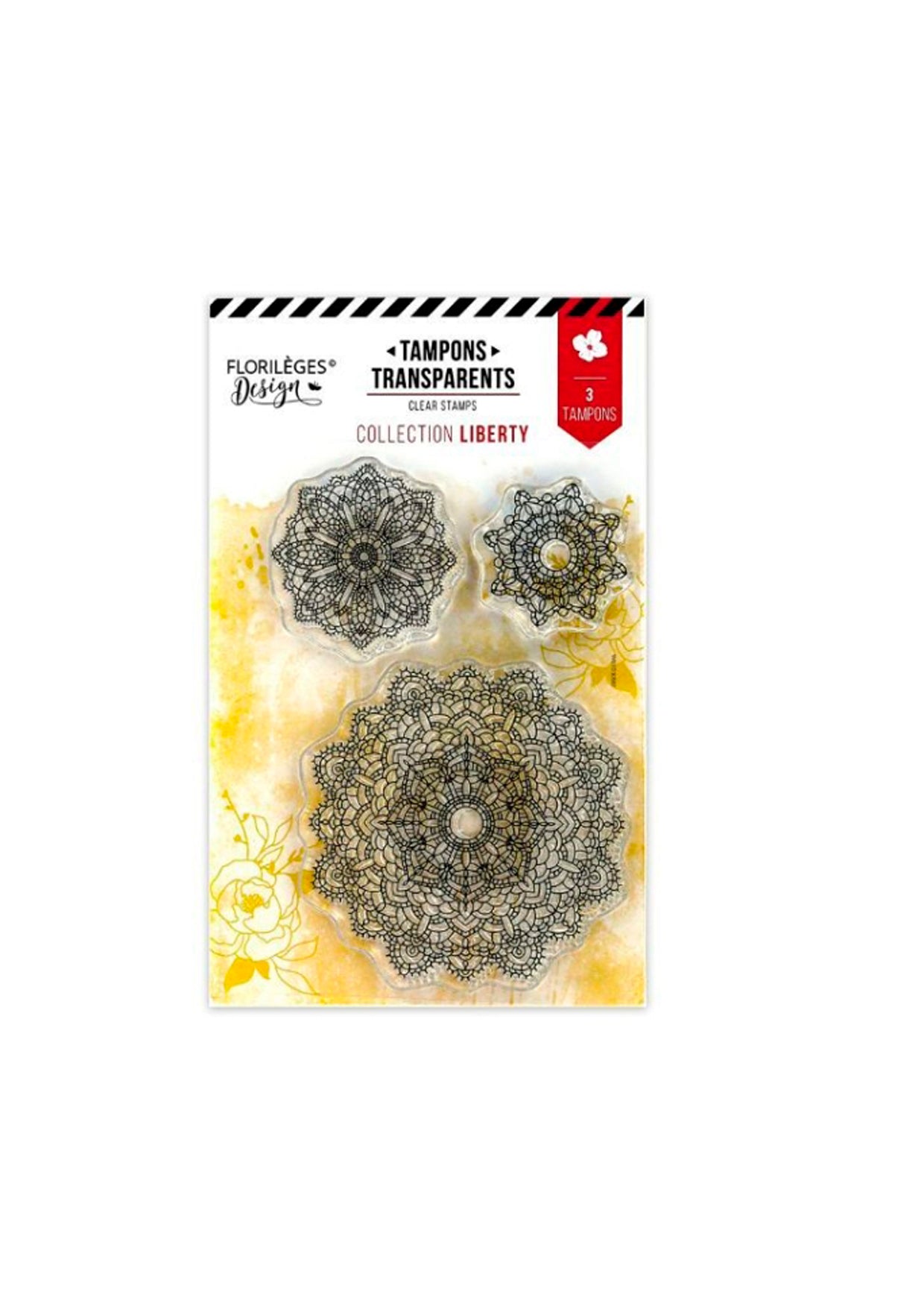 Clear stamp - lace dollies van Florilége Design