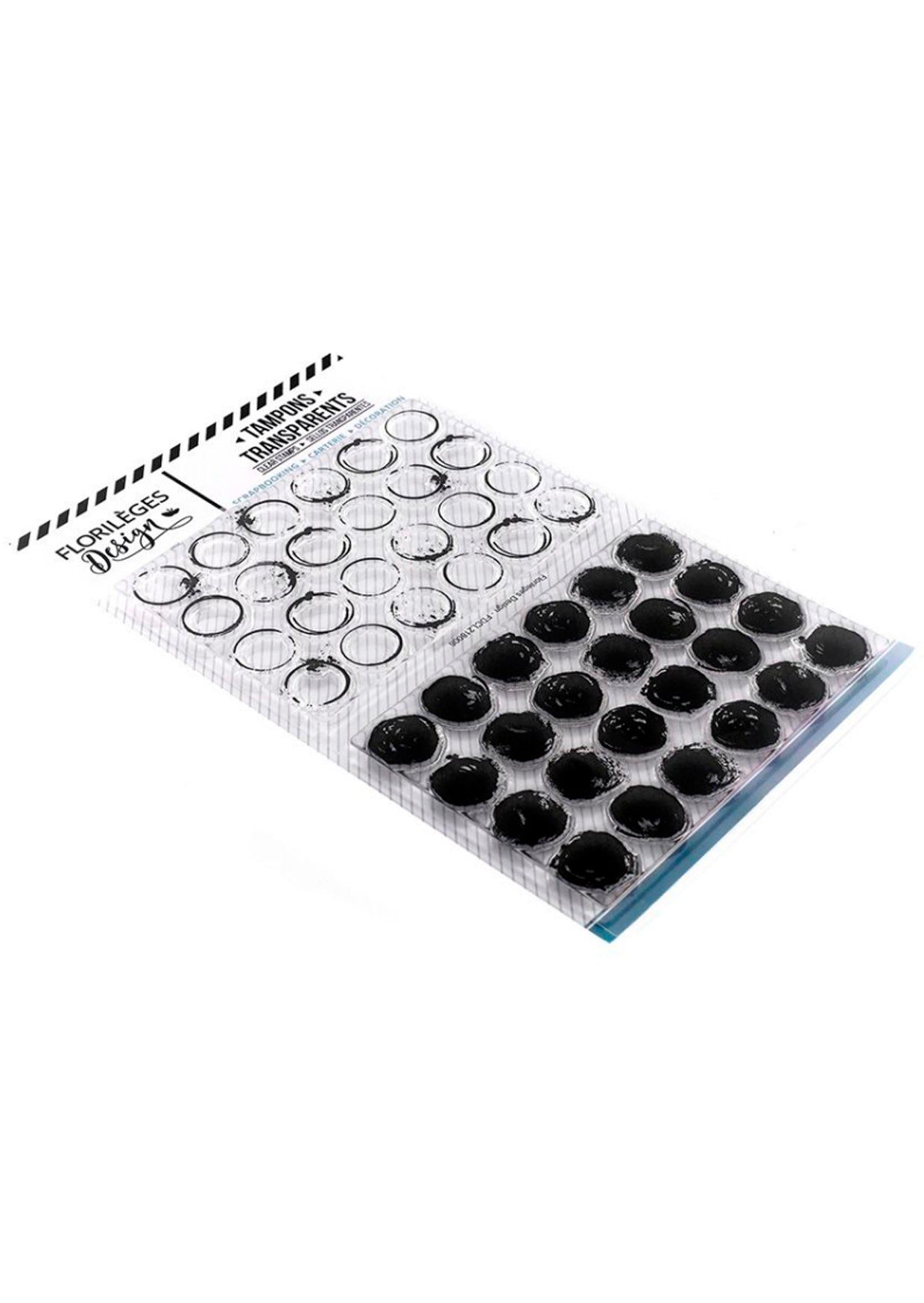 Clear stamp - Grunge dots van Florilége Design