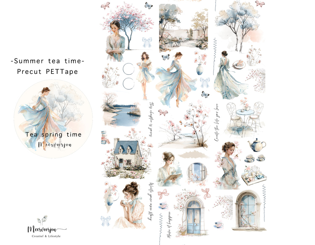 Pre-cut PETTape - Summer tea time