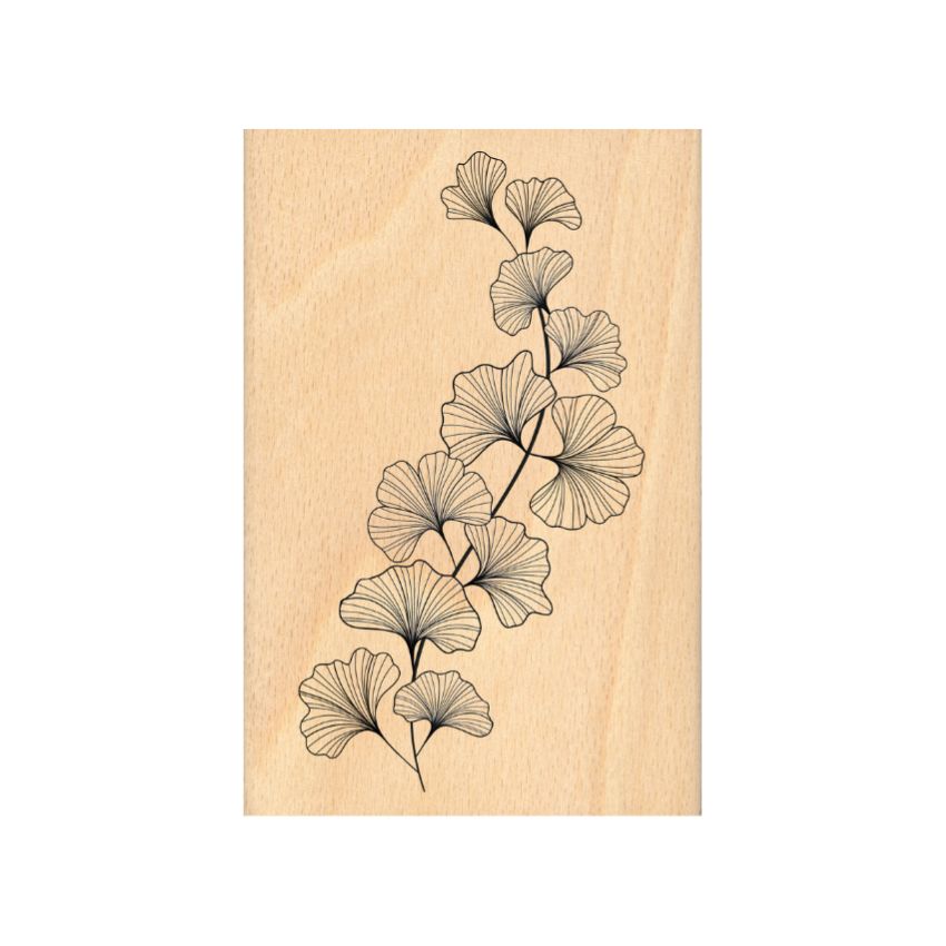 Houten stempel van het merk Florilége Design - Ginko Souple