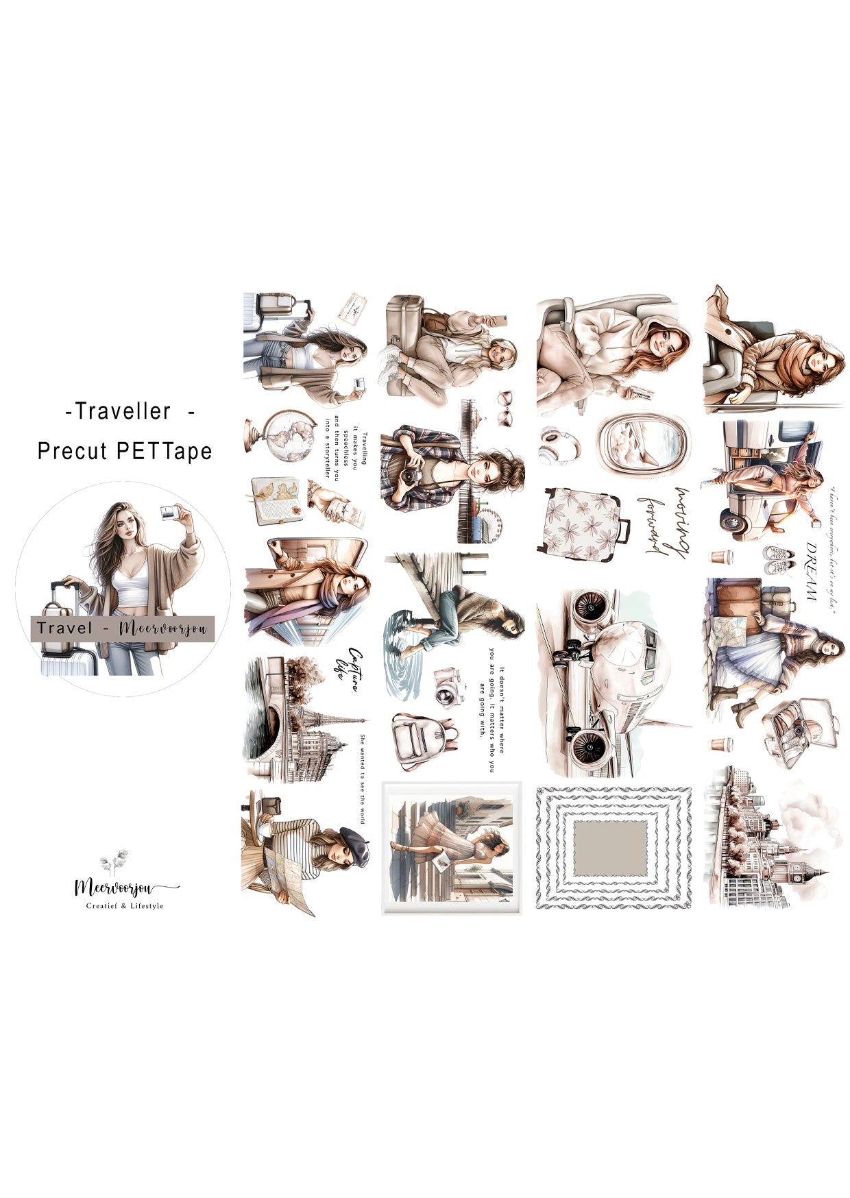 Pre-cut PETTape Travel