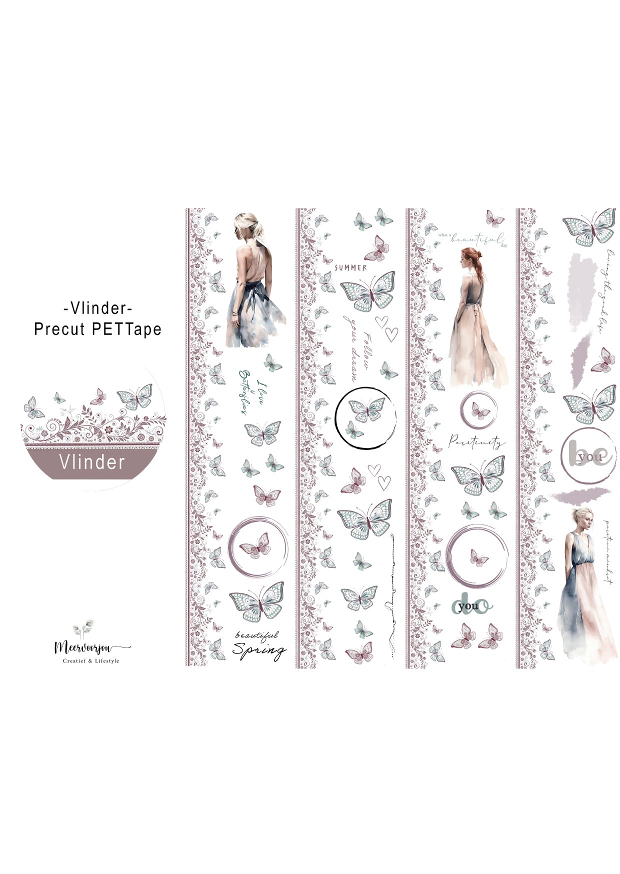 Pre-cut PETTape - Vlinder