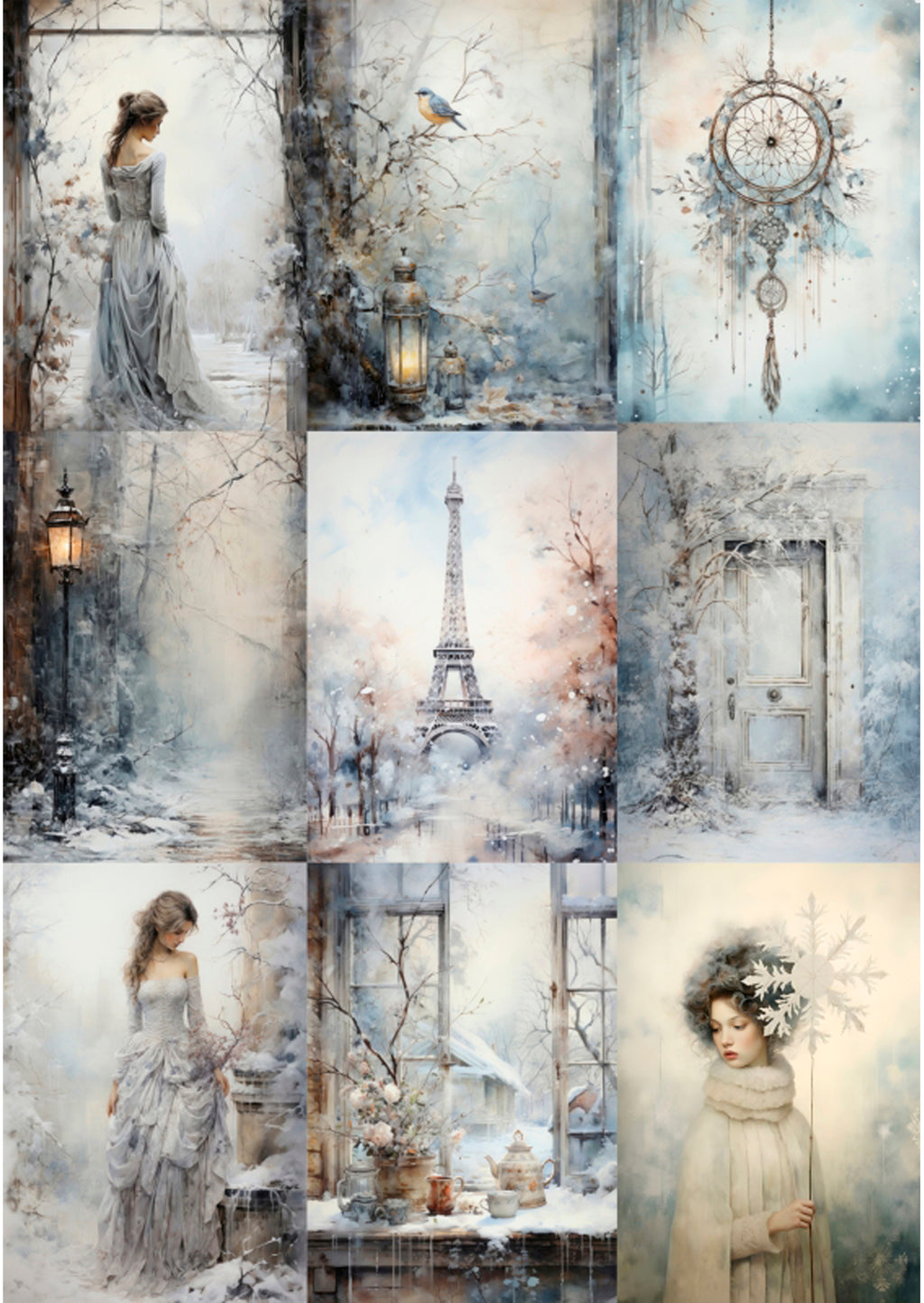 Papieren blok - Winter