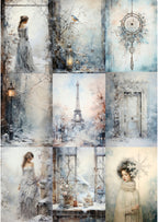 Papieren blok - Winter