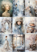 Papieren blok - Winter