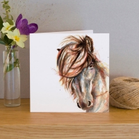 Wenskaart met envelop Kate Moby - paard