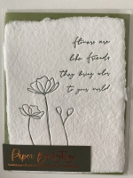 Ansichtkaart Paper Baristas - flowers ...  / met envelop