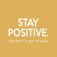 Joy wenskaart - Stay positive the best ...