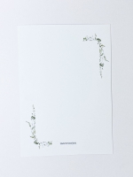 Ansichtkaart Vosje met bloem -  serie Nature
