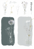 Journal stickervel  - Beautiful flower(doorzichtig)