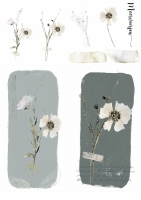 Journal stickervel - Beautiful Flower 01 (doorzichtig)