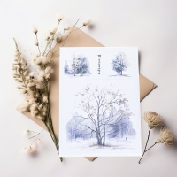 Journal sticker - Wintertrees