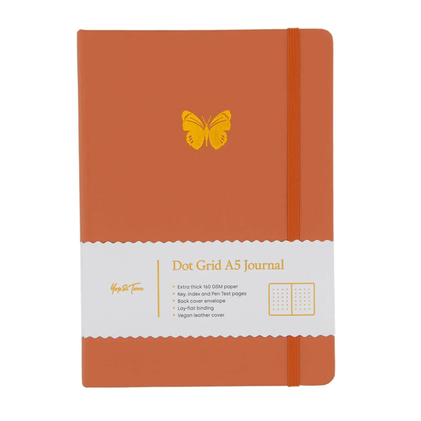 Yop & Tom A5 Dot Grid Journal - Butterfly