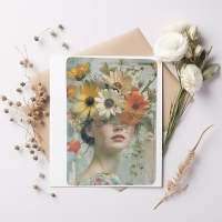 Ansichtkaart - Flowerhat 1